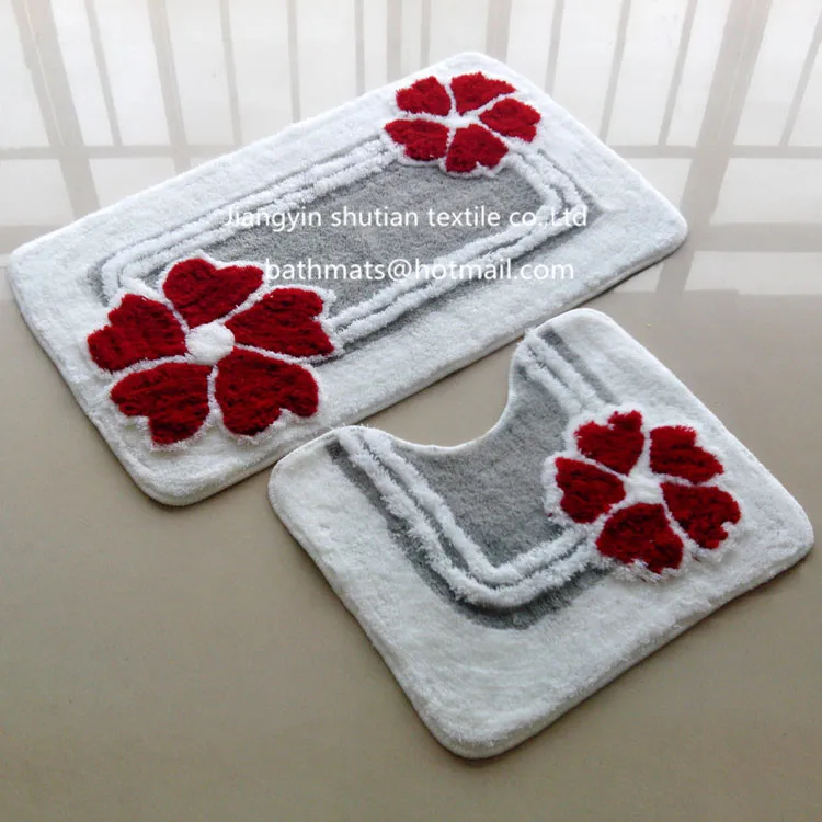 3 Piece Bathroom Mat Set My Web Value 3 Piece Bath Mat Set Microfiber Contour Toliet Pedestal Mats
