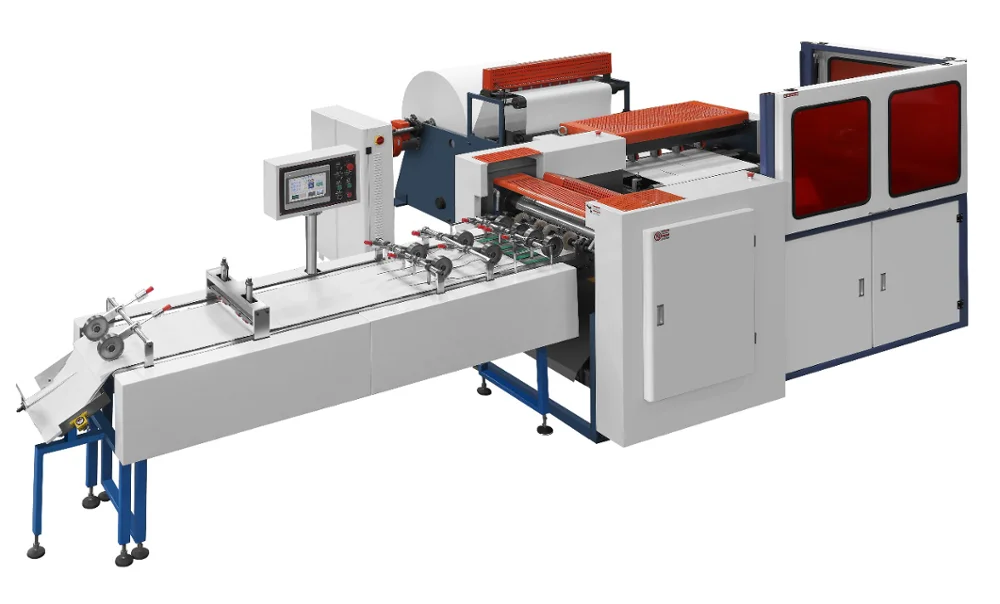 U-4708 paper cutting machine. автоматическая гильотина для бумаги. станок для резки бумаги. нарезчик бумаги типография. Paper cutter machine.