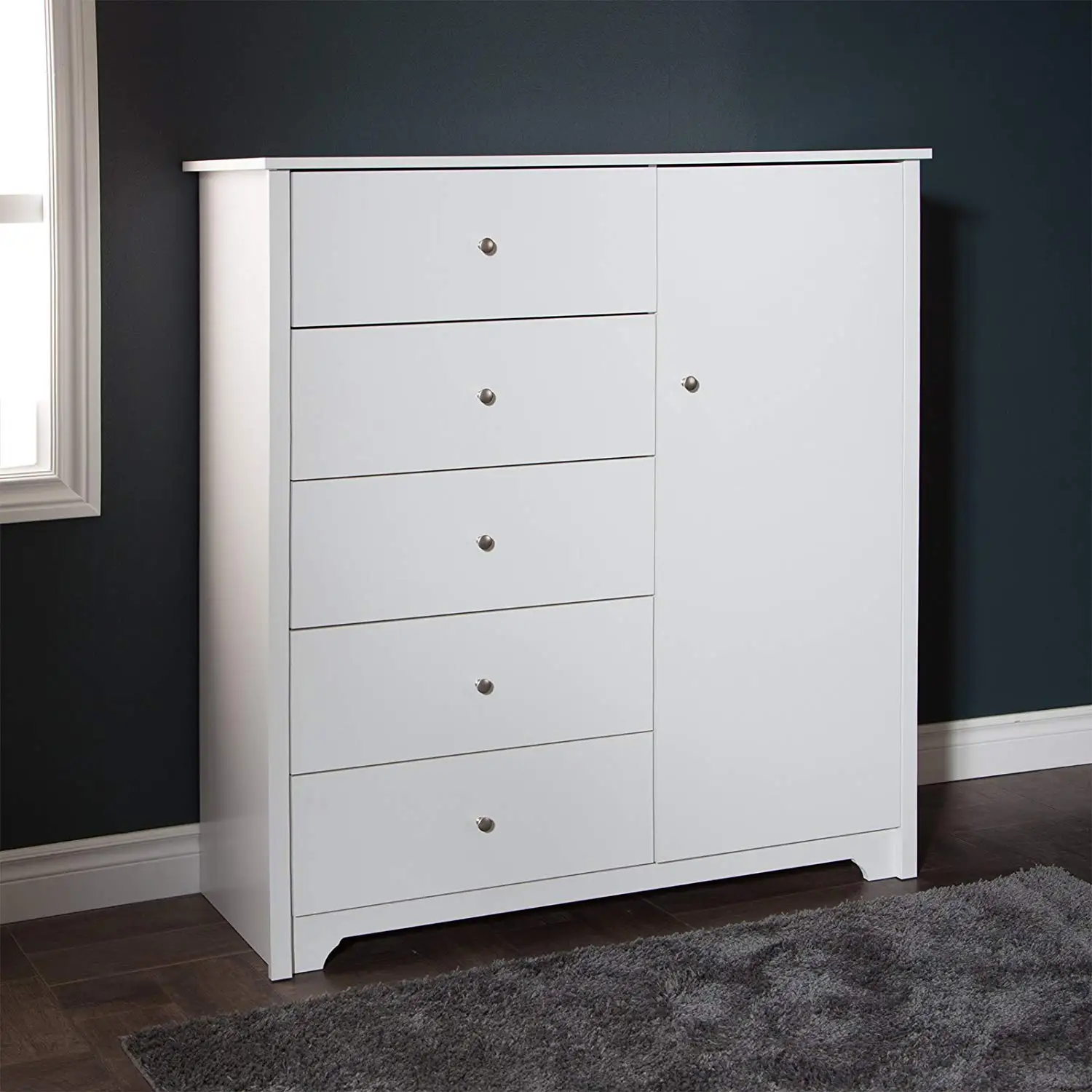 Buy Chest With 5 Drawers Multiple Storage Spaces Minimalist