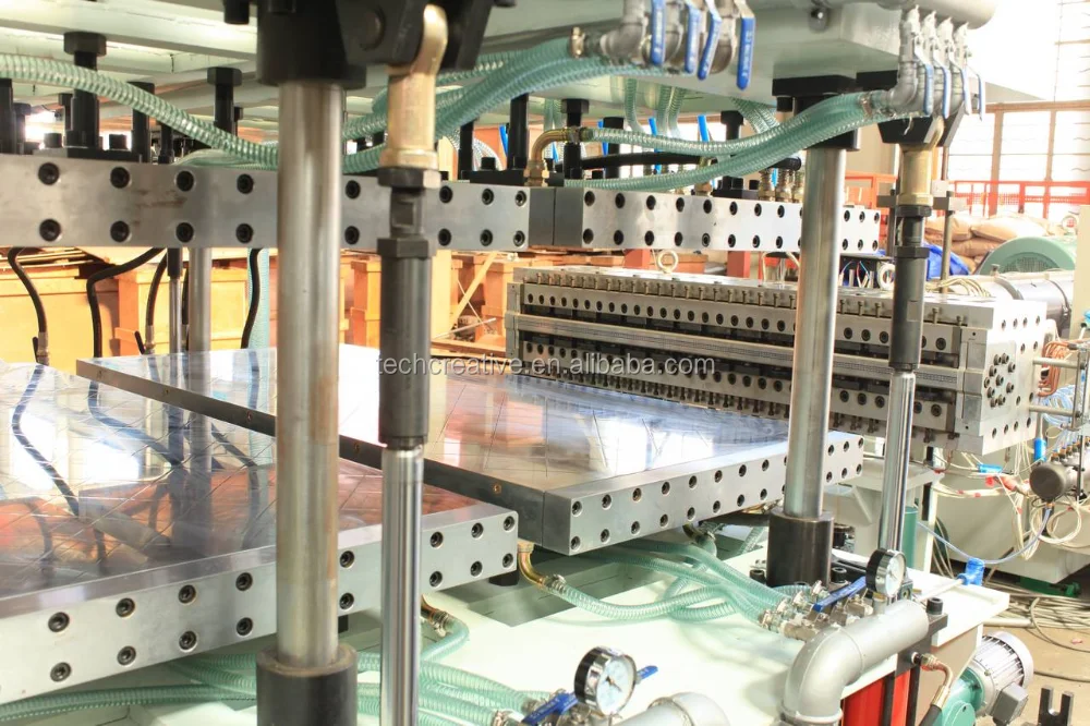 Plastic Sheet Extruder For 210mm 1500mm Sj90 Pp Hollow Inflated Sheet