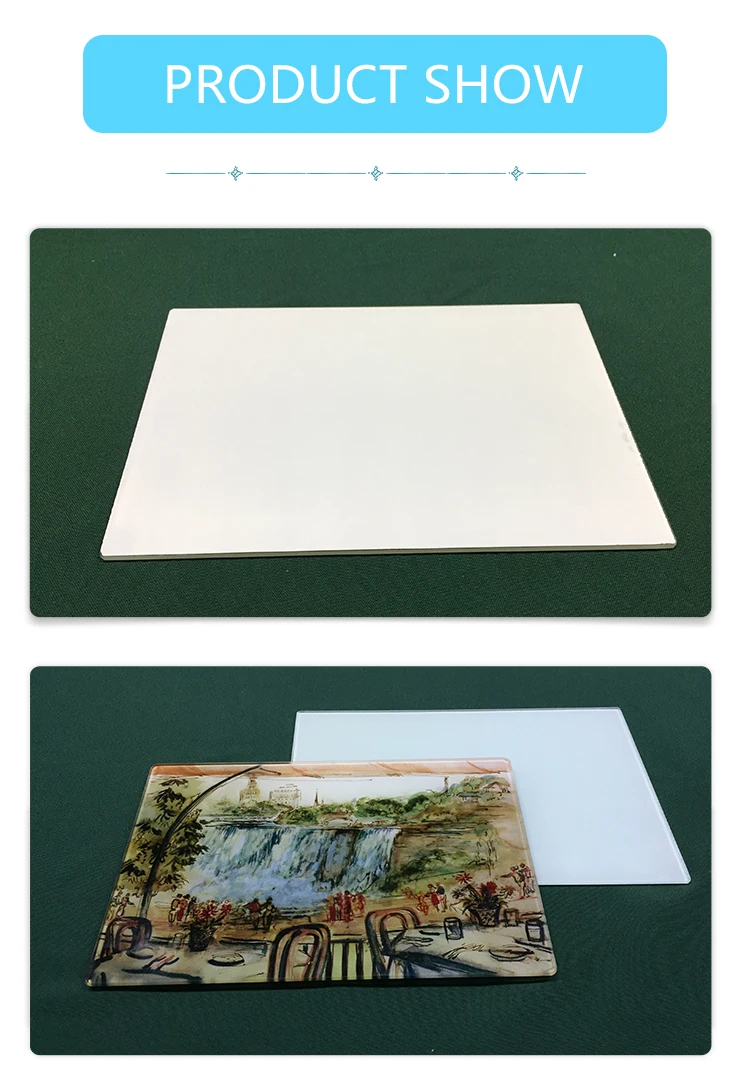 Custom Tempered Glass Cutting Board Cheap Sublimation Christmas Glass