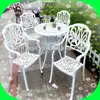customized aluinum garden dining table and chair set