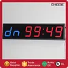 Super 6 Digit Fitness Training Pictures Wall Mount LED Digital Gym Clock