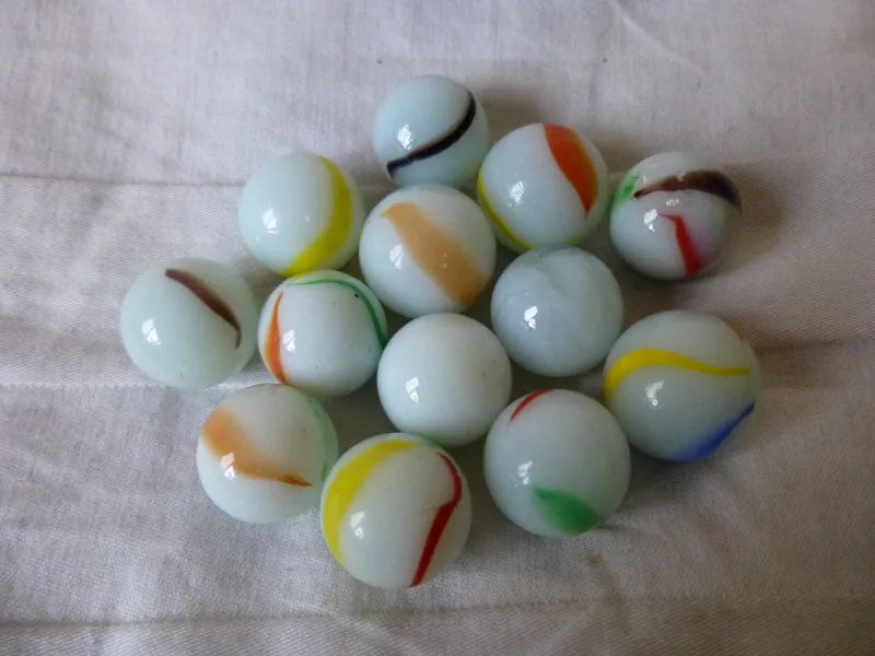 milky glass marble for children playing