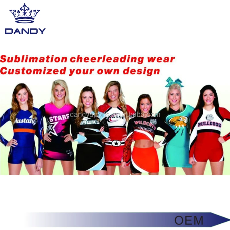 Design Custom All Star Cheerleading Uniform Outfits Rhinestone Cheer