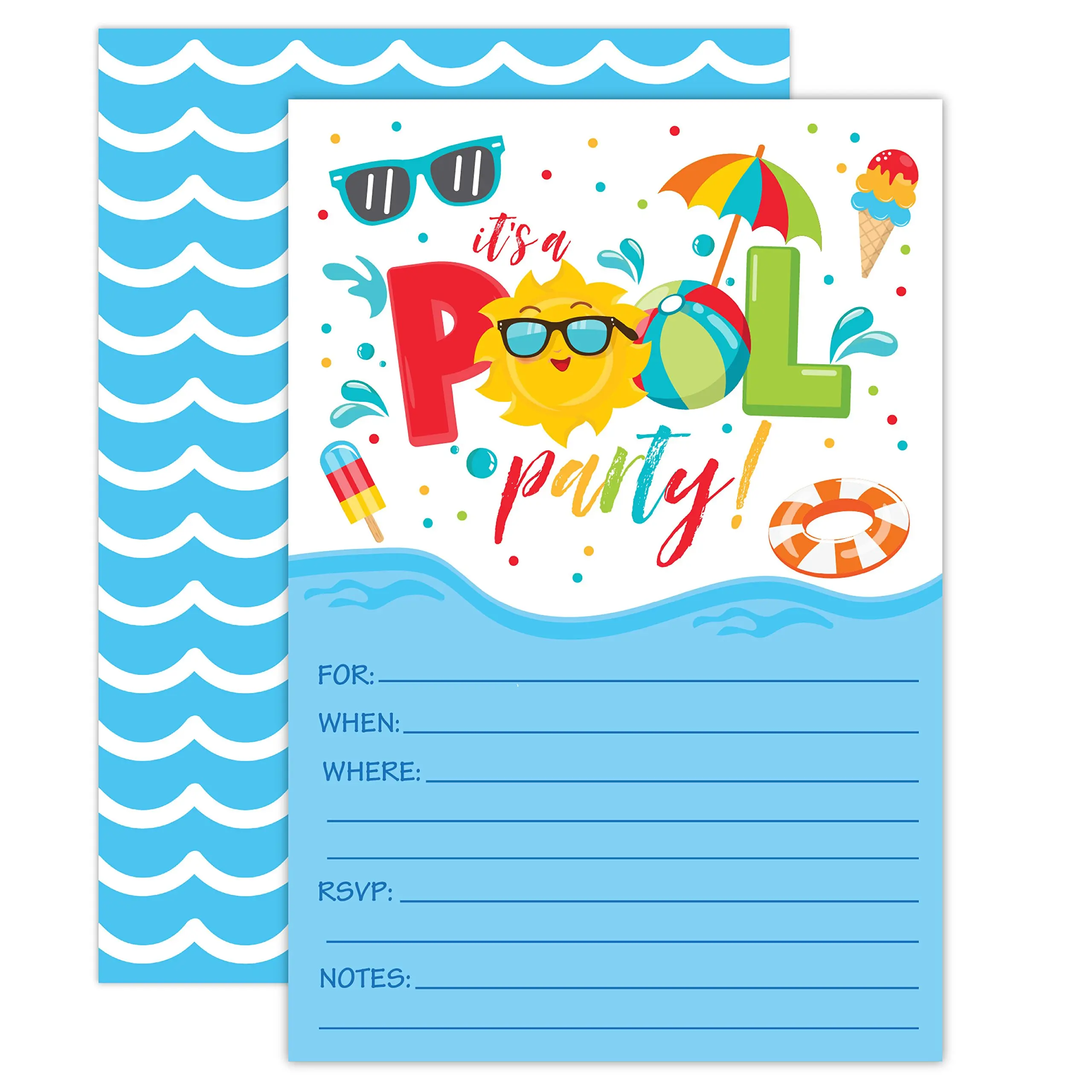 Buy Girl Pool Party Birthday Invitations Summer Pool Party Bash 