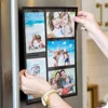 Photo Picture Fridge Magnets Magnetic Display Frame, A4 Size - Black