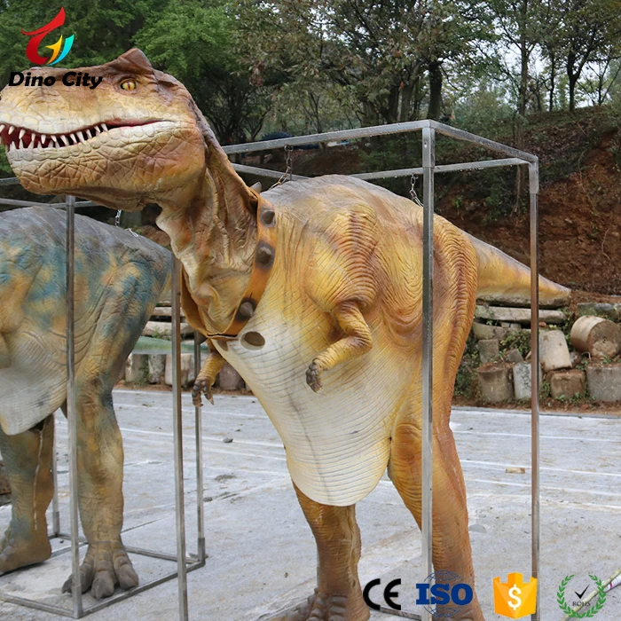 Zigong Dino City Realistic Dinosaur Costume Hidden Legs for Sale.