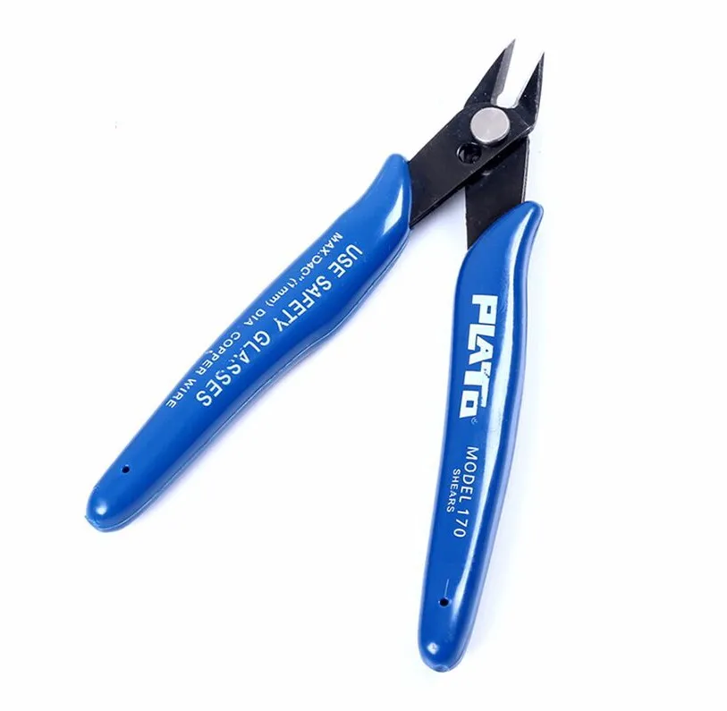 PLATO FLUSH CUTTING SHEARS FOR MODEL WORK HANDLES UP TO 1mm COPPER WIRE 