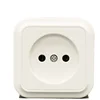 Get free sample 64*64mm house using odm 16a abs electrical socket surface mounted plug receptacle safety wall socket