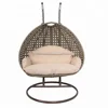 Alibaba Hot Sale Patio Rattan Swing Chair Double Egg Hanging Chair