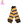 Baby Halloween Leg Warmer Orange Striped Design girl Knee pad Infant crawling knee protector