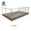 Outdoor Balcony Stainless Steel Glass Railing Systems/Glass Balustrade