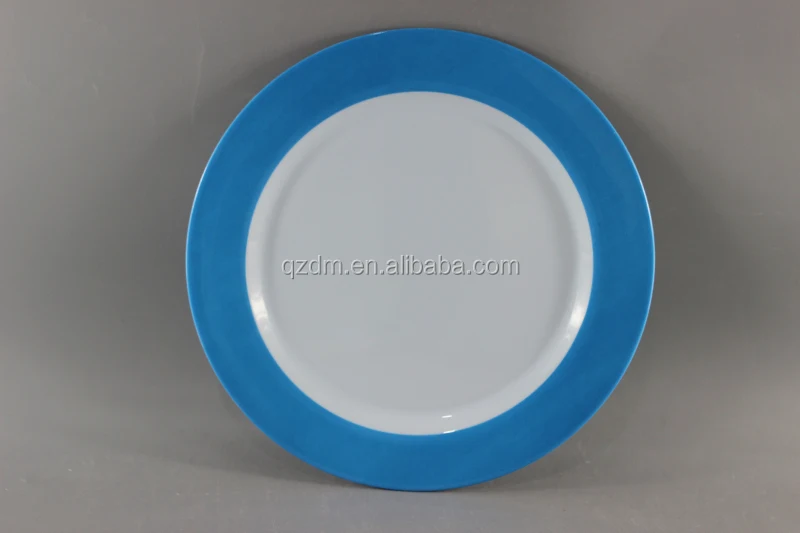 25cm Simple Plastic Round Plate Melamine flat plate 10inch