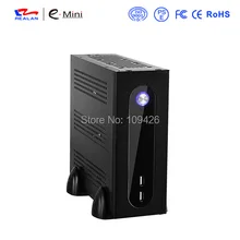 Realan G3 Silver Mini ITX Desktop Tower With Power Supply, 6 COM Ports SGCC 0.5mm Computer Tower Case