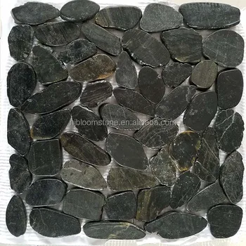 Black Pebbles Stones Floor Tile Black Pebbles Stones Floor Tile