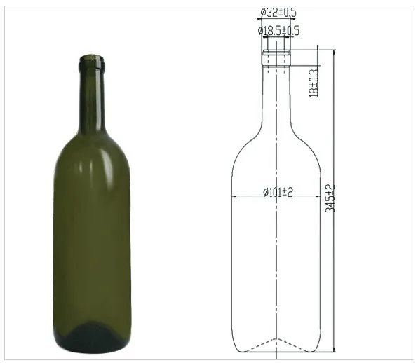 1.5 L Clear And Dark Green Wine Bottles Wholesale Canada Buy Wine