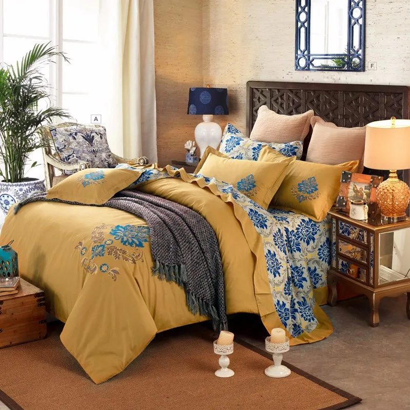 Dubai Embroidery Designed Cotton Bed Sheet Set/bedding Set Buy Dubai Bed Sheet Set,Cotton