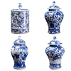Chinese manufacturer special shape ceramic jar shabby chic home decor sale canisters wholesale For Outdoor Activities