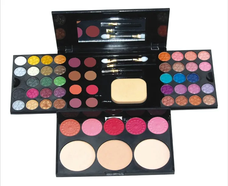 
Eyeshadow Palette Makeup Matte Shimmer Smudge Proof Eye Shadow + Compact Powder +Blush Make up Kit Cosmetic Lchear AP3048W 