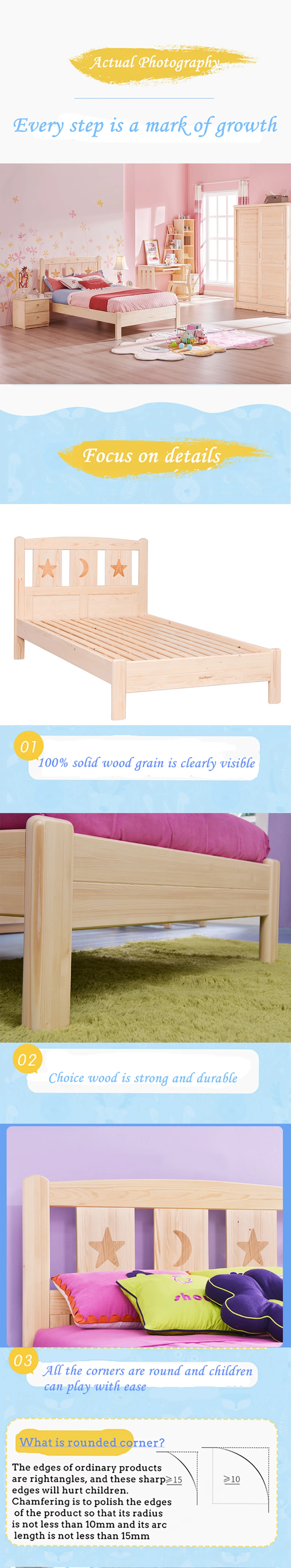 Bedroom Furniture Children Bed Modern Wood Kids Single Bed Buy