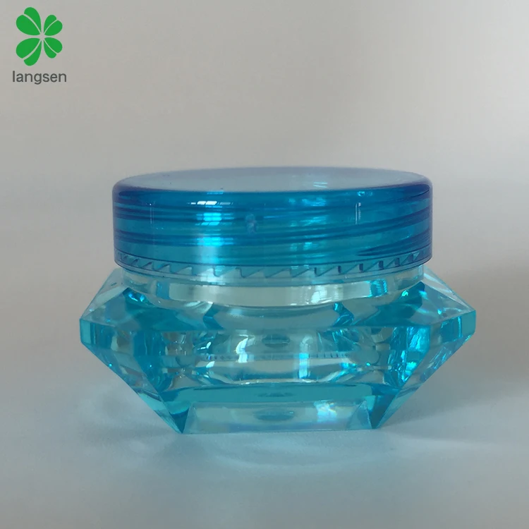  Plastic Small Diamond 5g 5ml Cosmetic Jar