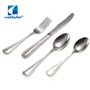Eco Friendly 18/10 Stainless Steel Kitchen Cutlery Restaurant Silver Flatware Sets With Decorative Pattern Handle