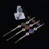 OEM rhinestone flower diamond stylish bracelet and ring set