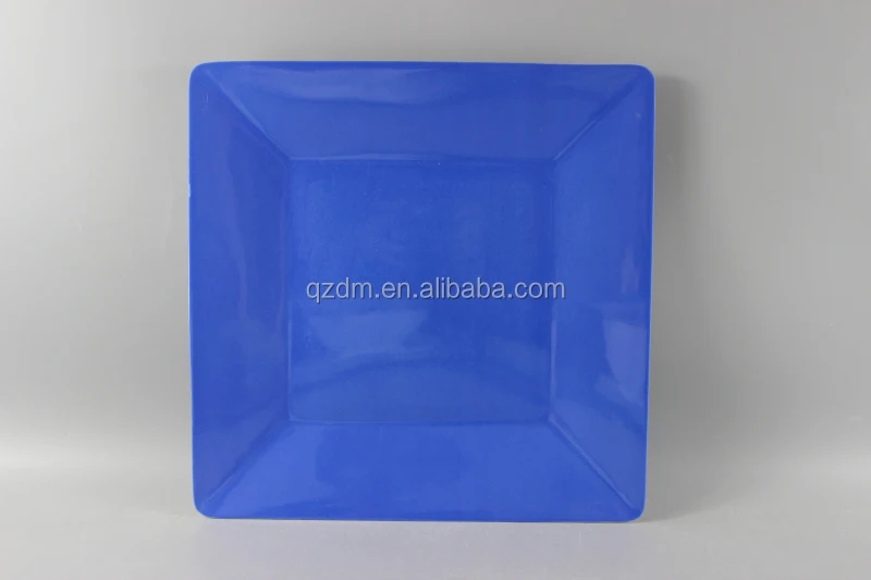 melamine square dinner plate solid color/candy color