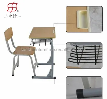 Hot Sale Children School Desk With Pencil Groove Elementary School