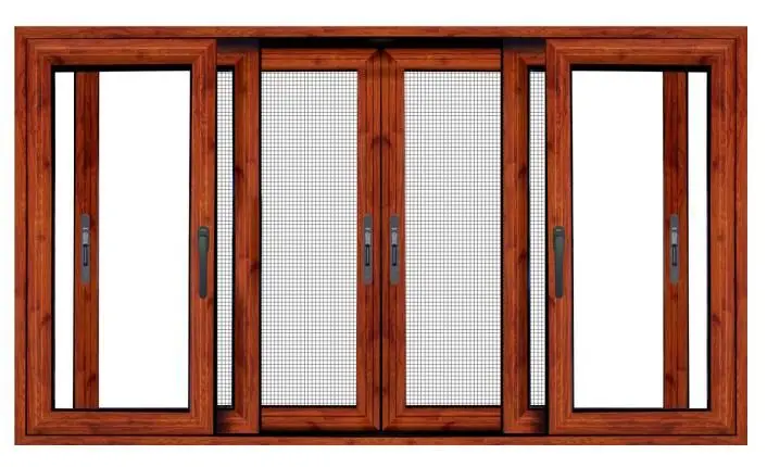 Classic Style Aluminum Sliding Doors And Windows With Accordion Screen Windows