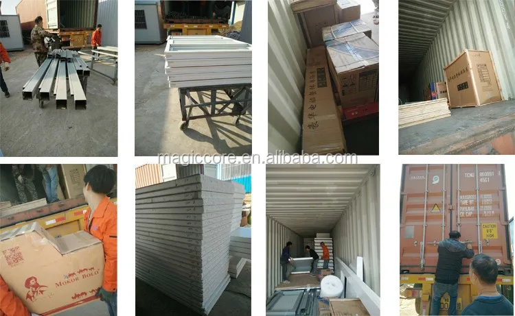 loading of prefabricated house