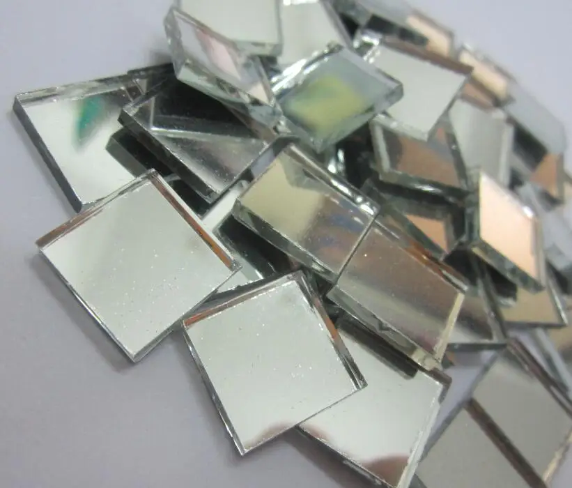4mm thickness mosaic glass mirror craft tiles
