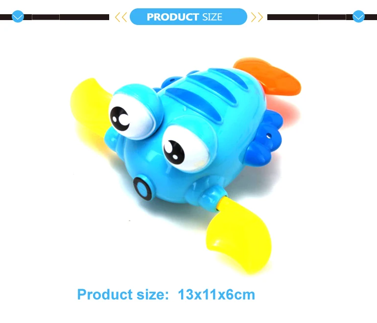 Plastic lobster and frog floating baby wind up bath toy.jpg
