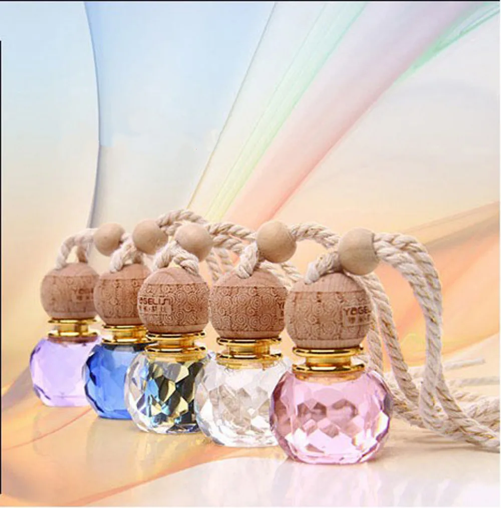 Wholesale Hanging Car Perfumr Glass Bottle Hanging Car Air Freshener