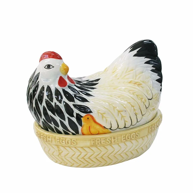 Ceramic Rise And Glossy Finished Hen Nest Egg Holder Buy Ceramic