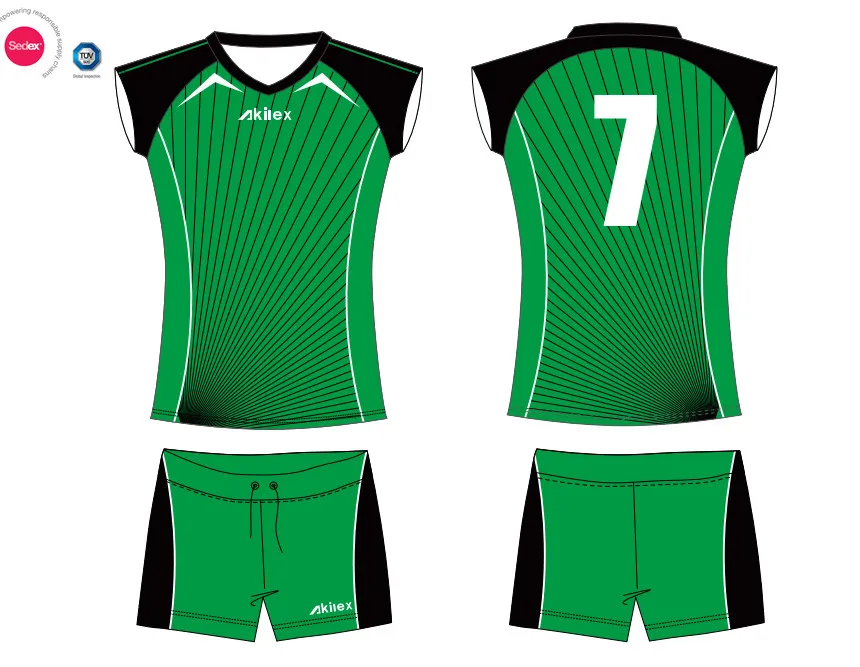 2016 Oem Bulk Wholesale Cool Breathable Cut And Sew Volleyball Jersey
