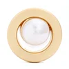 Wholesales Gold Alloy Pearl Baby Shoes Buttons For handbags Decorative