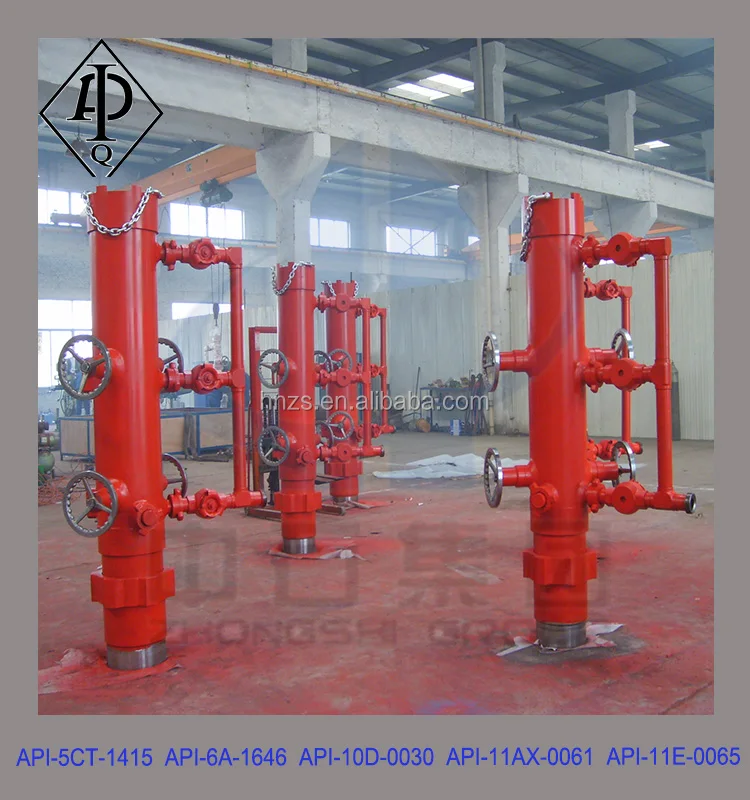 Api Single/double Plug Casing Cement Head With Plug Dropping Indicator ...