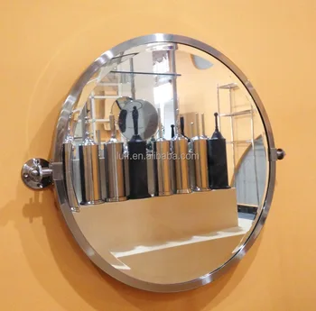 Modern Style Bathroom Tilt Mirror Stainless Steel Framed Wall Mounted Pivoting Round Swivel Adjule Modern Style Bathroom Tilt Mirror Stainless Steel Framed Wall Mounted Pivoting Round Swivel Adjule