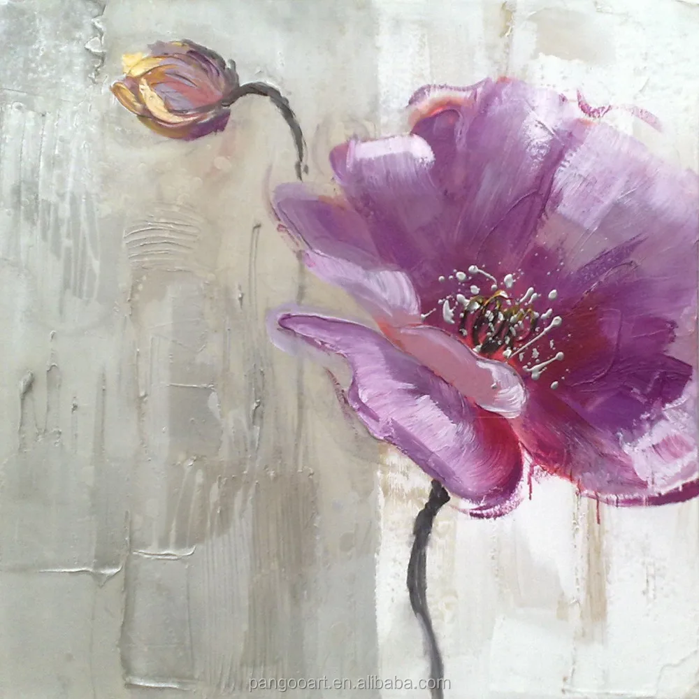 Grote bloem schilderijen, moderne canvas kunst bloem schilderij ... Decoratie woonkamer afrika