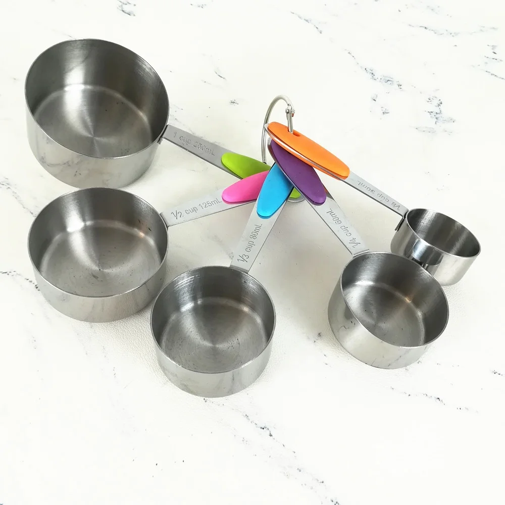 Amazon 2019 10pcs Stainless Steel Measuring Cups and Spoons Set/Baking Measuring Cups
