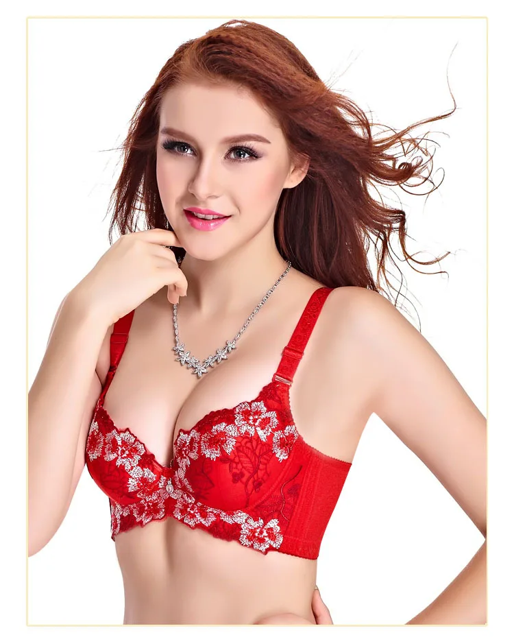Custom Good Quality Ladies Large Embroidery Bra & Brief Sets Buy Bra