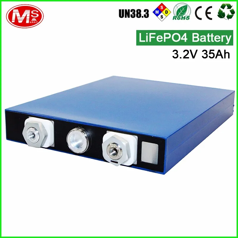 Customized rechargeable 3.2V 35Ah lithium battery/ battery pack for solar energy storage