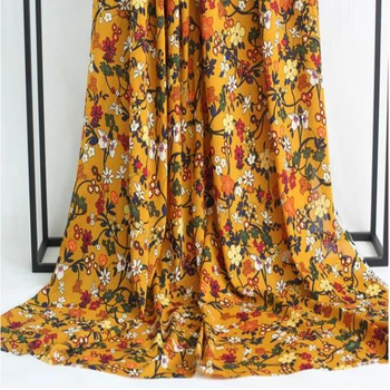 silk chiffon floral fabric