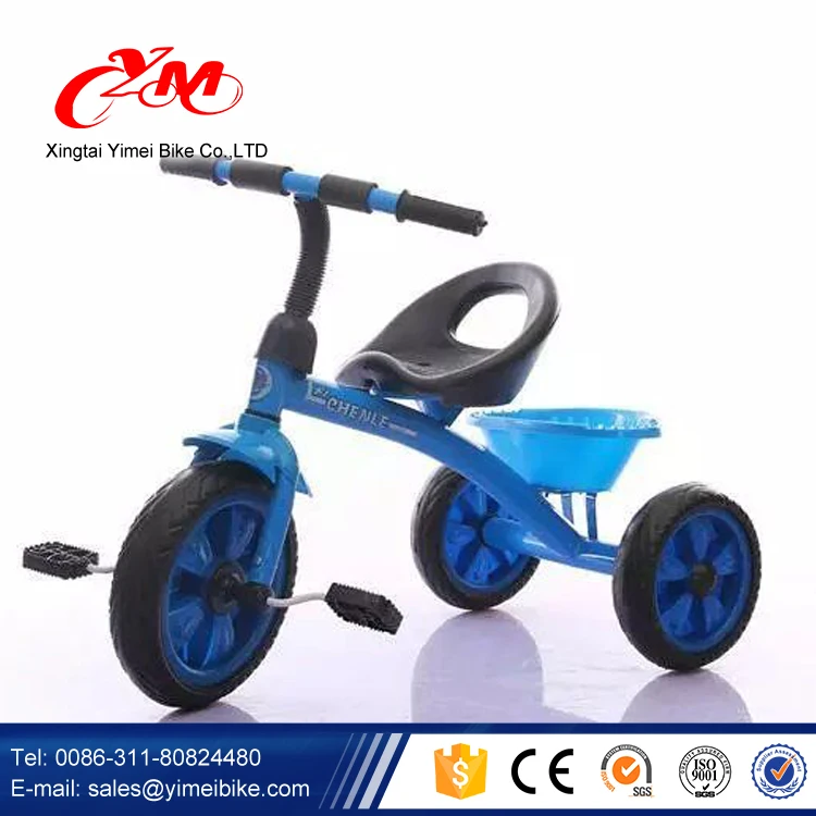 Triciclo Infantil 5 En 1 Con Neumáticos De Goma Anti-pinchazos, Toldo Ajustable Y Barra De Empuje – Azul, Para Bebés De 1 A 5 Años