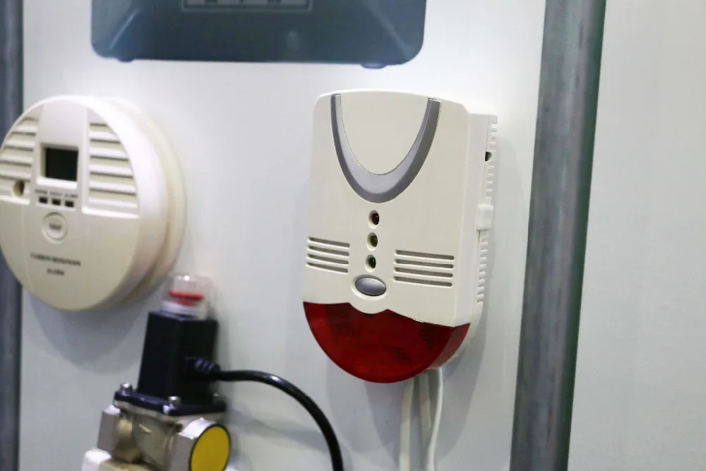 Home Lpg Gas Detector For Propane/butane Gas Leakage Alarm With Shut