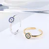 New Style Devil Ring Fashion Popular Inlay Zircon Eye Ring For Girls