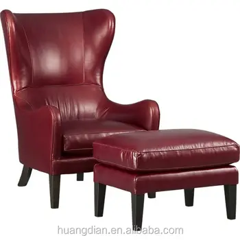 Simple Sofa Design Wood Frame Red Leather Wing Back Living Room Simple Sofa Design Wood Frame Red Leather Wing Back Living Room Chair Armchair