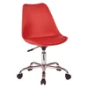 Just 11-13USD Hot Sale Modern Design Plastic Chair Seat Chromed Base 360 Swivel Office Chair
